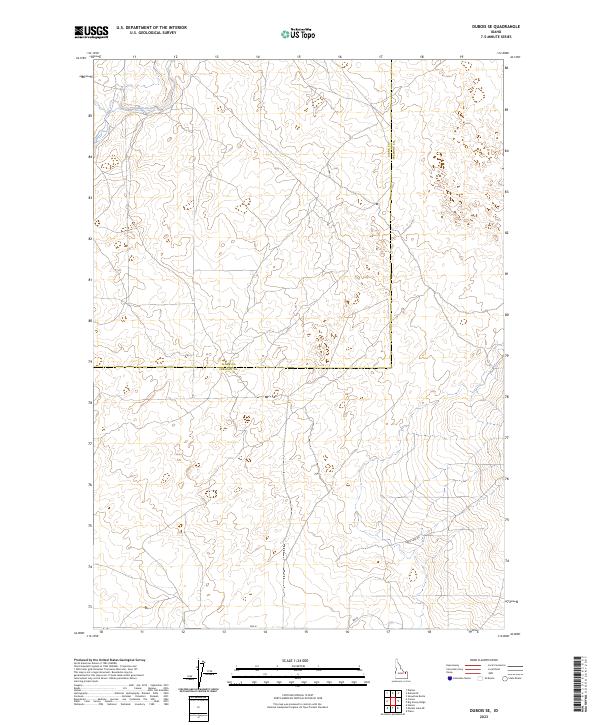 2023 Map of Dubois SE, 2023 Print