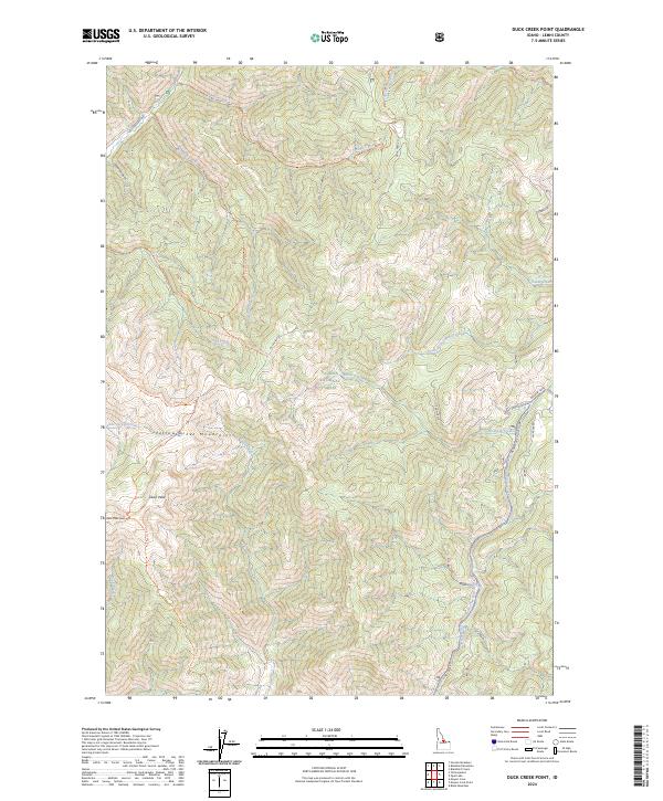 USGS Topographic Map – Duck Creek Point