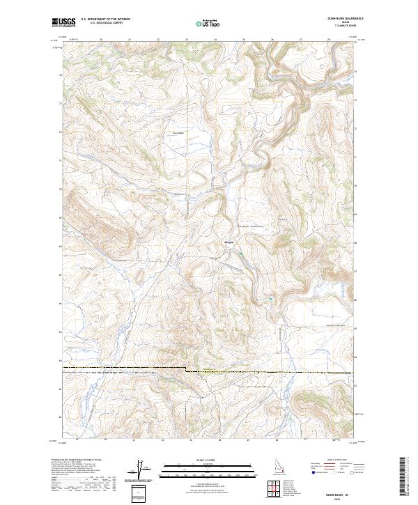 USGS Topographic Map – Dunn Basin