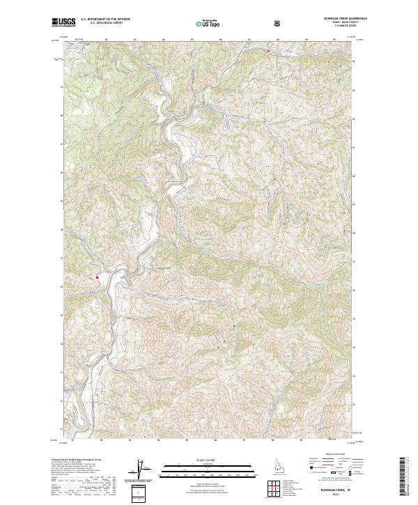 USGS Topographic Map – Dunnigan Creek