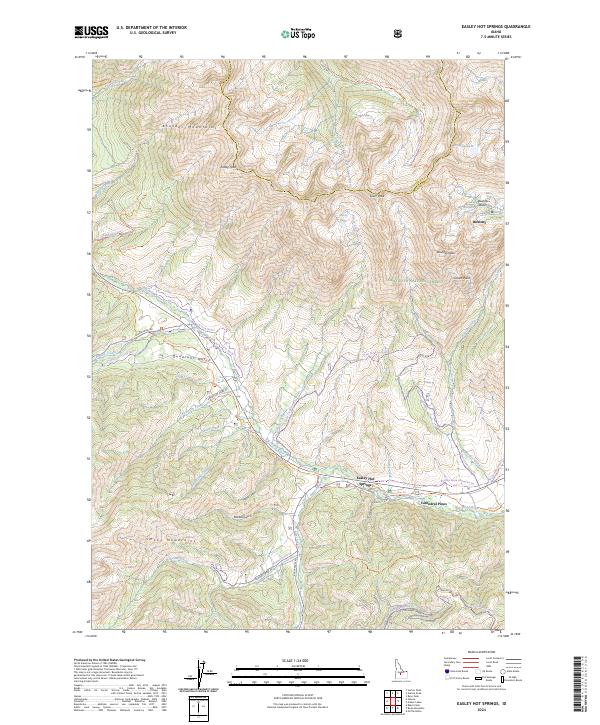 USGS Topographic Map – Easley Hot Springs