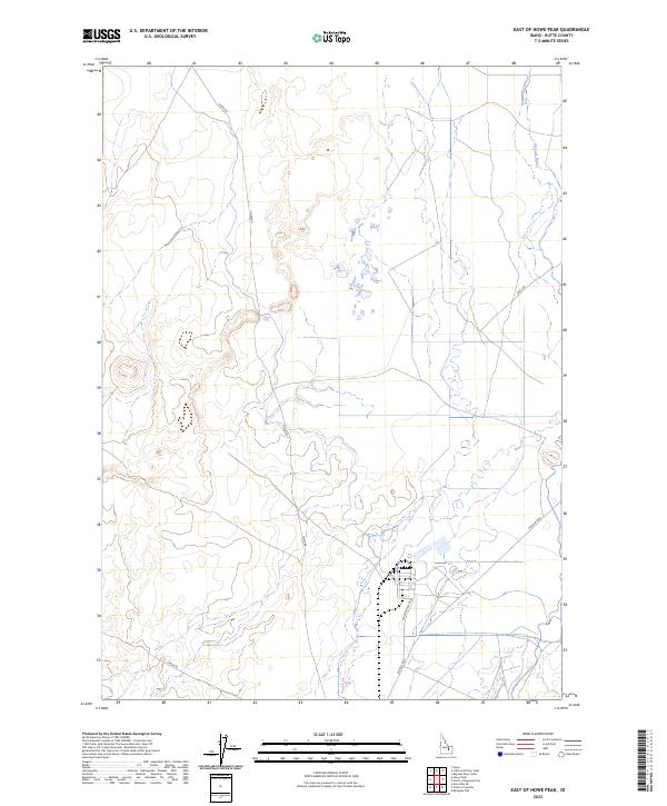 2023 Map of East of Howe Peak, 2023 Print