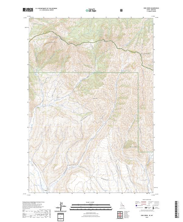 USGS Topographic Map – Edie Creek