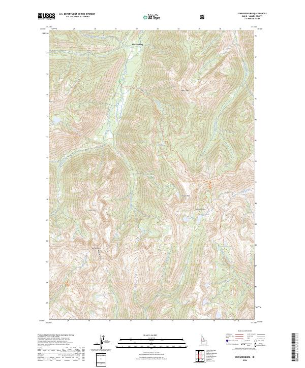 USGS Topographic Map – Edwardsburg
