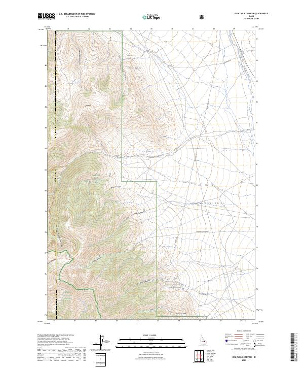 USGS Topographic Map – Eightmile Canyon
