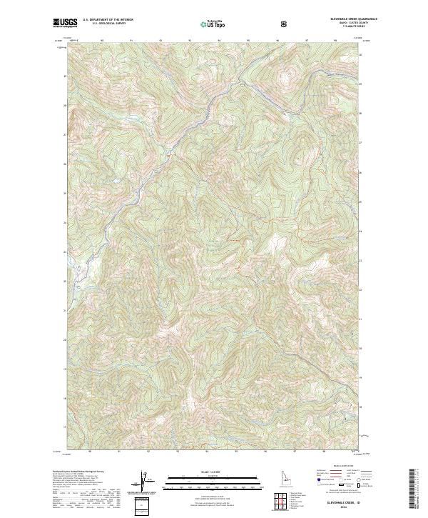 USGS Topographic Map – Elevenmile Creek