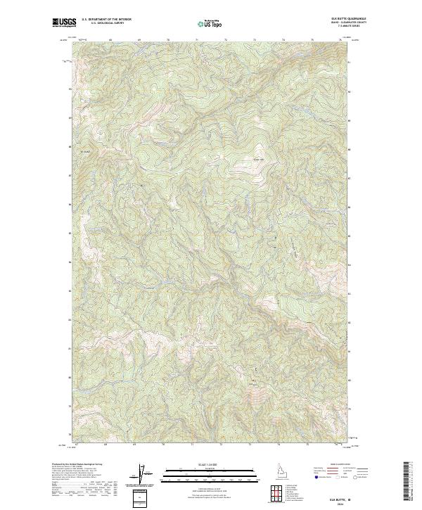 USGS Topographic Map – Elk Butte