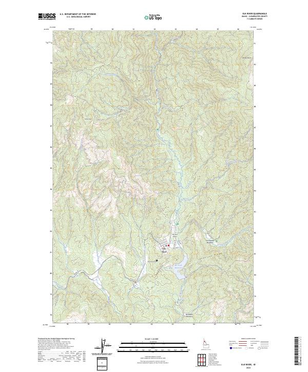 USGS Topographic Map – Elk River