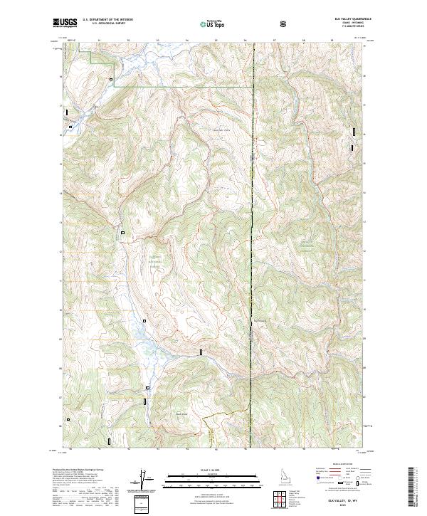 USGS Topographic Map – Elk Valley