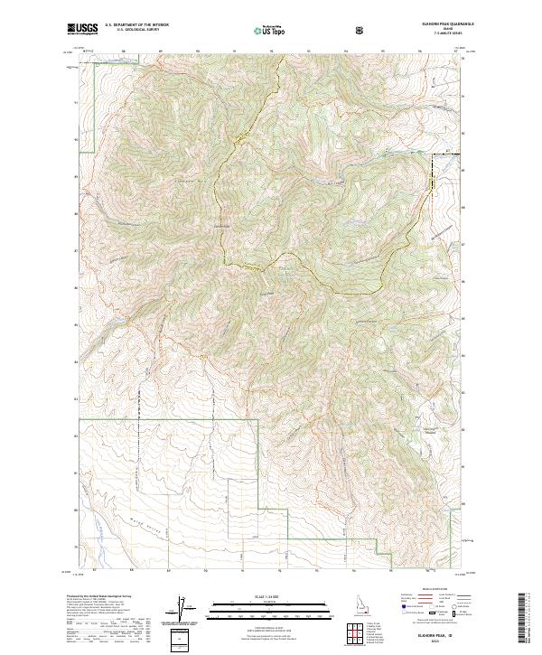 USGS Topographic Map – Elkhorn Peak