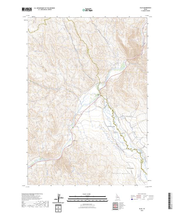 USGS Topographic Map – Ellis
