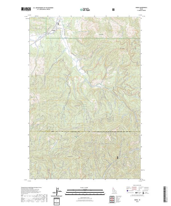 USGS Topographic Map – Emida