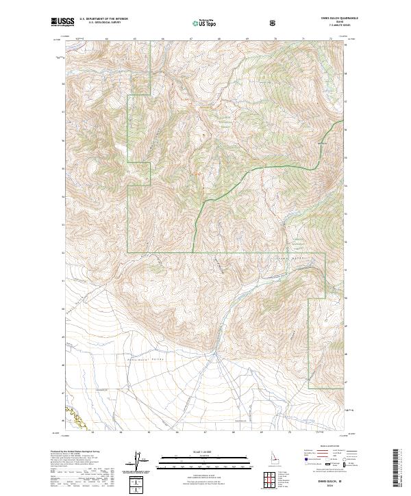 USGS Topographic Map – Ennis Gulch