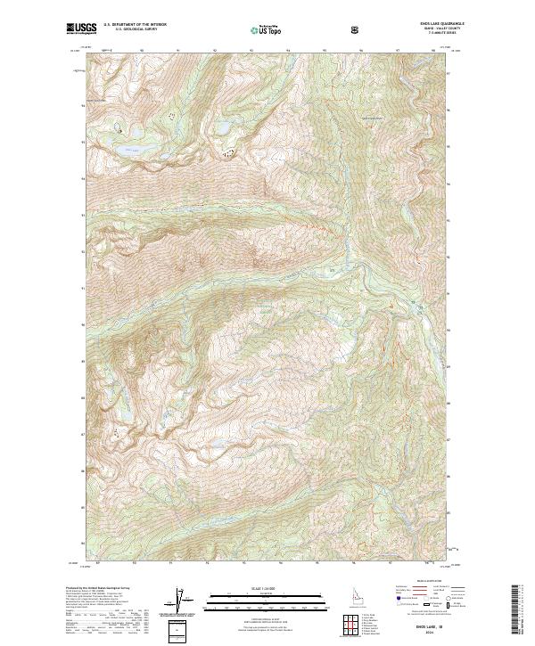 USGS Topographic Map – Enos Lake