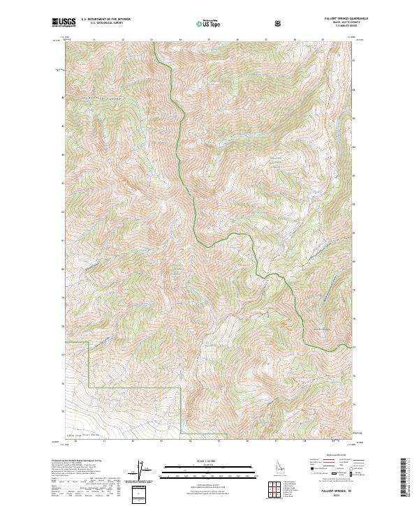 USGS Topographic Map – Fallert Springs