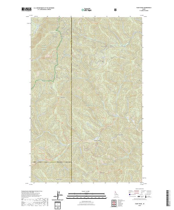 USGS Topographic Map – Faset Peak