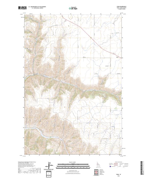 2024 Map of Fenn, 2024 Print
