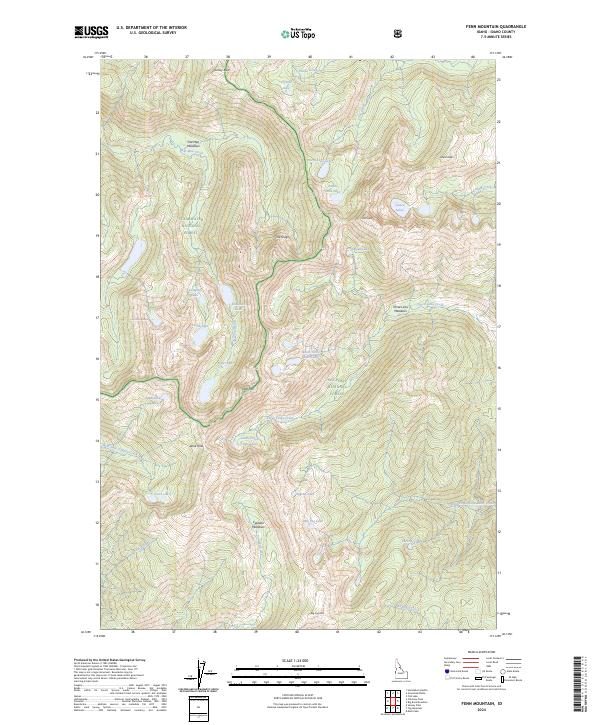 USGS Topographic Map – Fenn Mountain