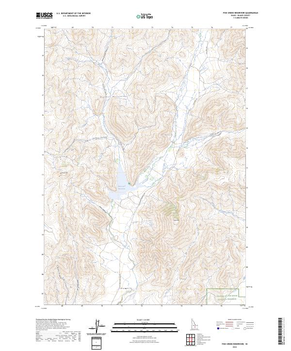USGS Topographic Map – Fish Creek Reservoir