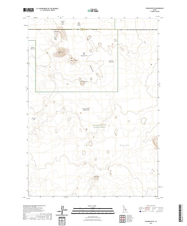 USGS Topographic Map – Fissure Butte