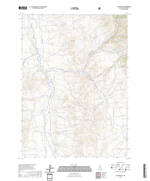 USGS Topographic Map – Flatiron Hill
