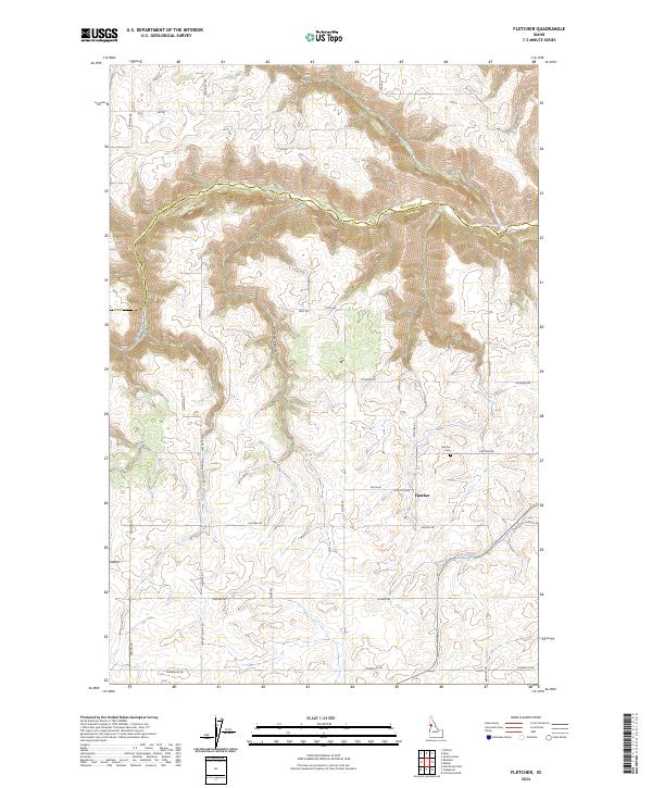 USGS Topographic Map – Fletcher