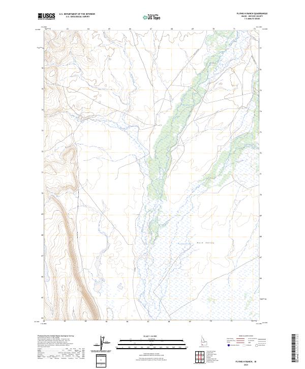 USGS Topographic Map – Flying H Ranch