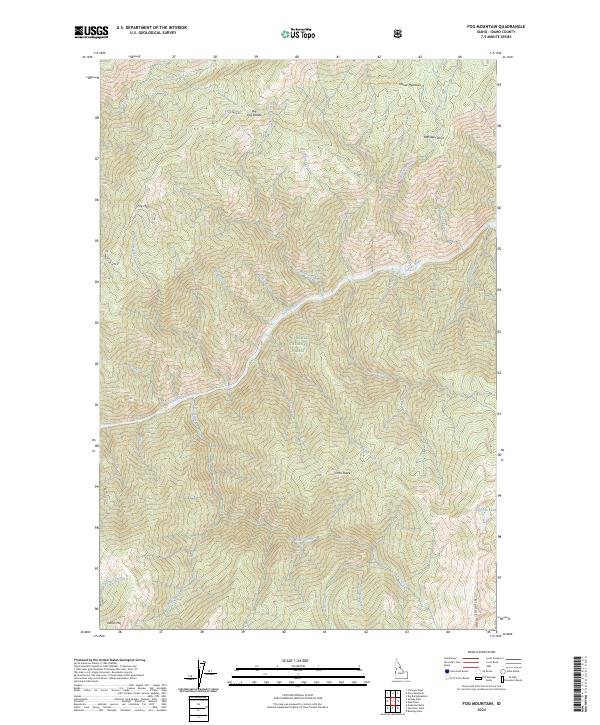USGS Topographic Map – Fog Mountain
