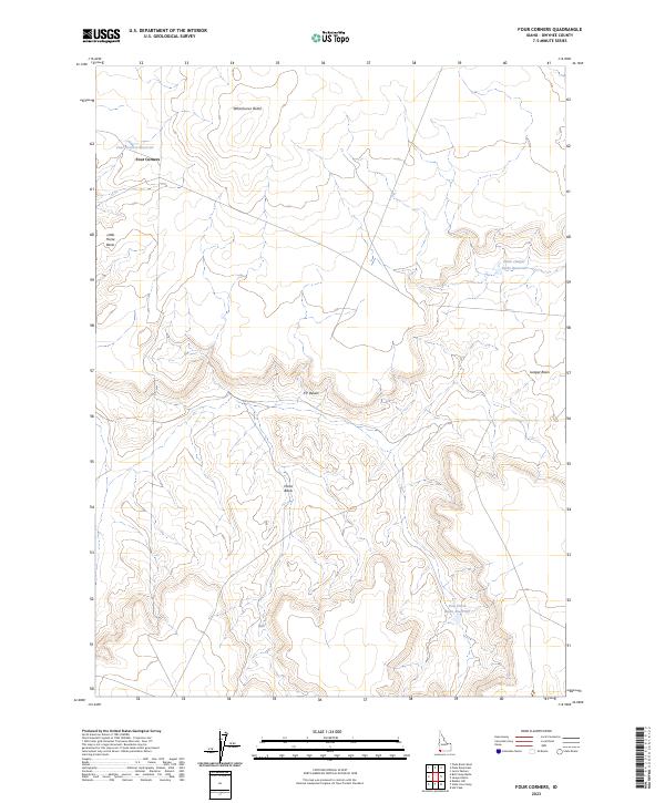 USGS Topographic Map – Four Corners