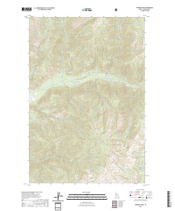 USGS Topographic Map – Freeman Peak
