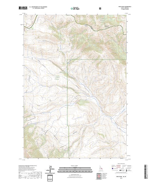 USGS Topographic Map – Fritz Peak