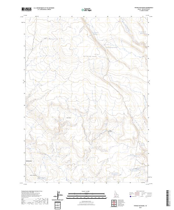USGS Topographic Map – Frying Pan Basin