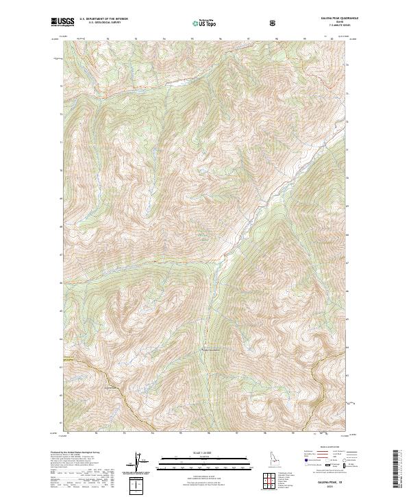 USGS Topographic Map – Galena Peak