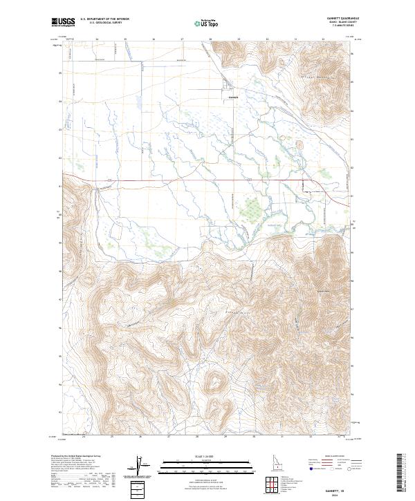 USGS Topographic Map – Gannett