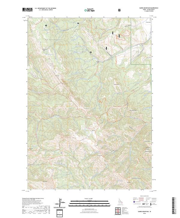 USGS Topographic Map – Garns Mountain