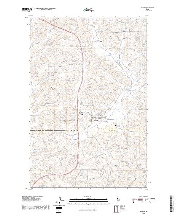 USGS Topographic Map – Genesee