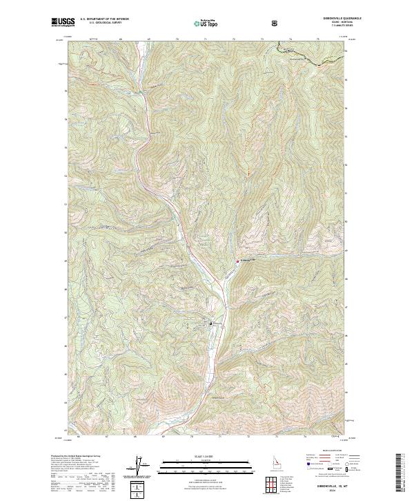 USGS Topographic Map – Gibbonsville