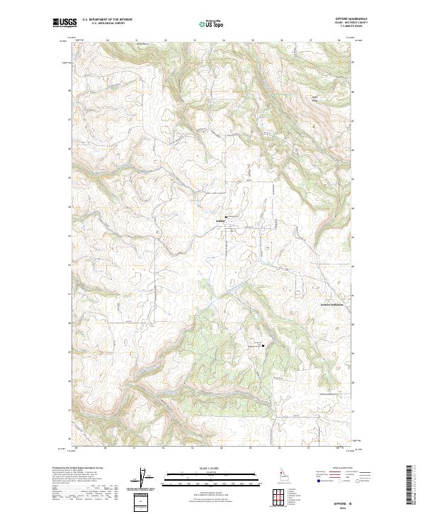 USGS Topographic Map – Gifford