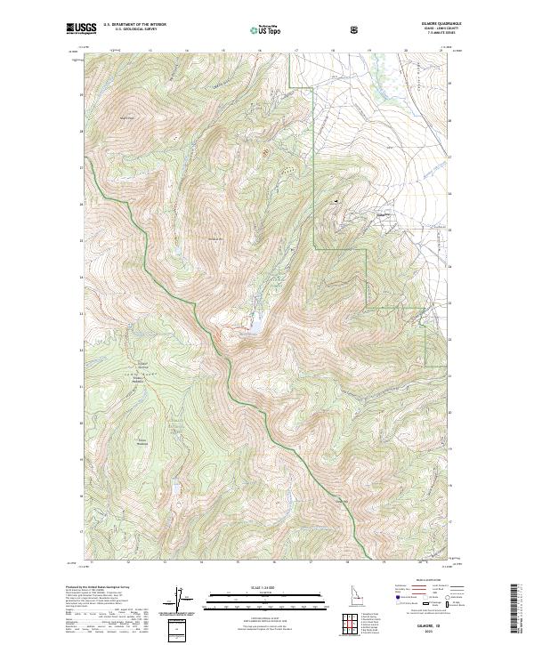 USGS Topographic Map – Gilmore