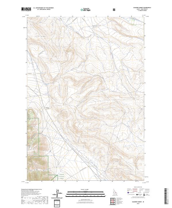 USGS Topographic Map – Gilmore Summit