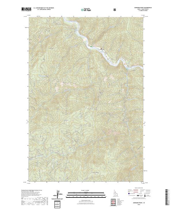USGS Topographic Map – Goddard Point