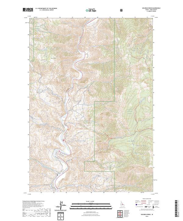 USGS Topographic Map – Goldbug Ridge