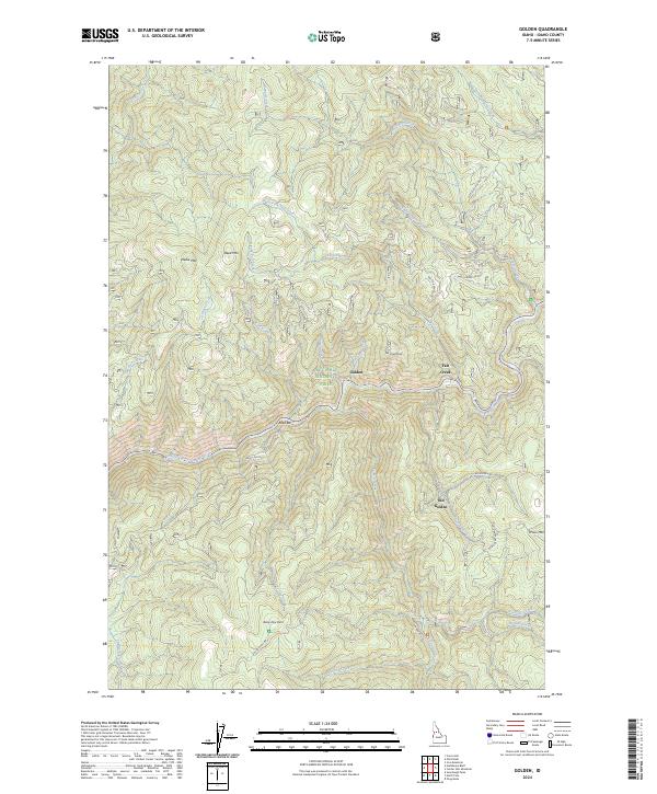 USGS Topographic Map – Golden