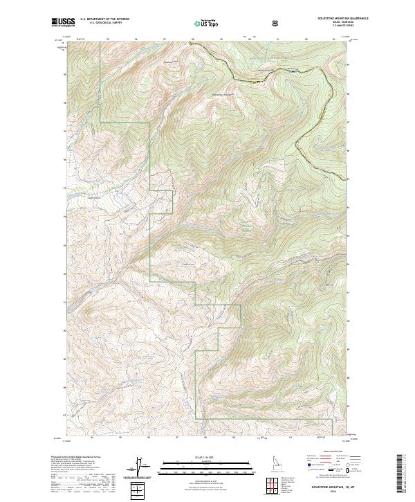 USGS Topographic Map – Goldstone Mountain