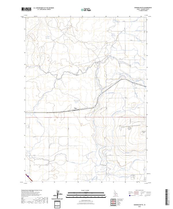 USGS Topographic Map – Gooding Butte