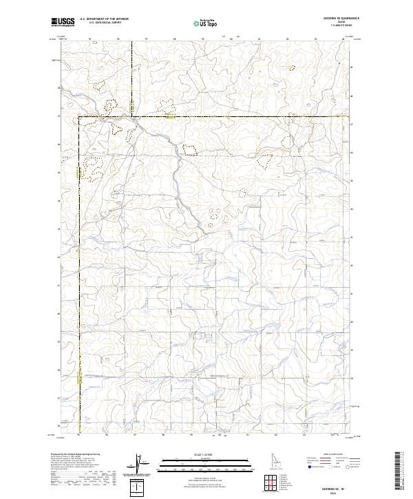 USGS Topographic Map – Gooding SE