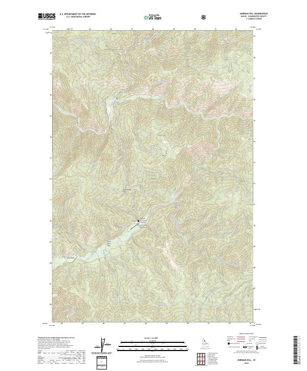 USGS Topographic Map – Gorman Hill
