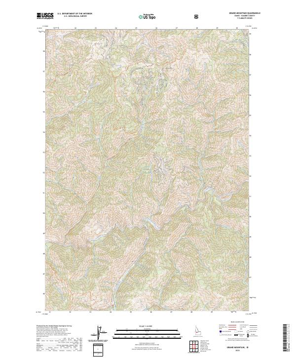 USGS Topographic Map – Grand Mountain