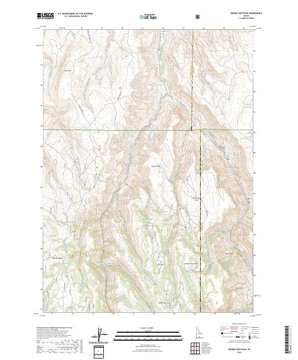 USGS Topographic Map – Grand View Peak