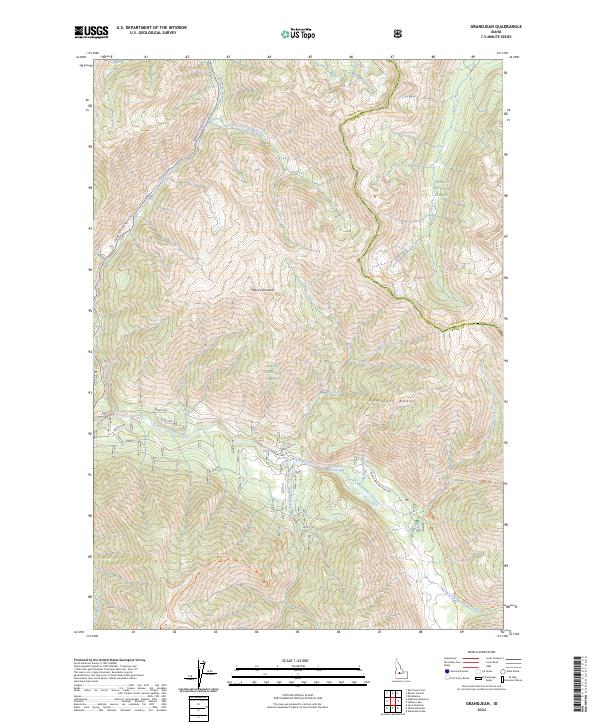 USGS Topographic Map – Grandjean